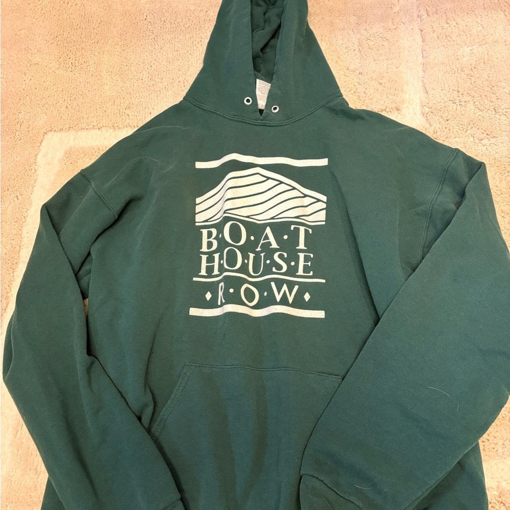 Green Boat House Row Hoodie